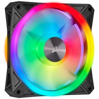 Corsair iCUE QL120 RGB 120x120x25, Gehäuselüfter schwarz, einzelner Lüfter ohne Controller