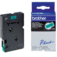 Brother Schriftband TC-701 12 mm, schwarz auf grün