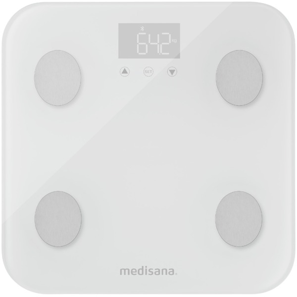 & WiFi Bluetooth connect Medisana weiß 600 Körperanalysewaage BS