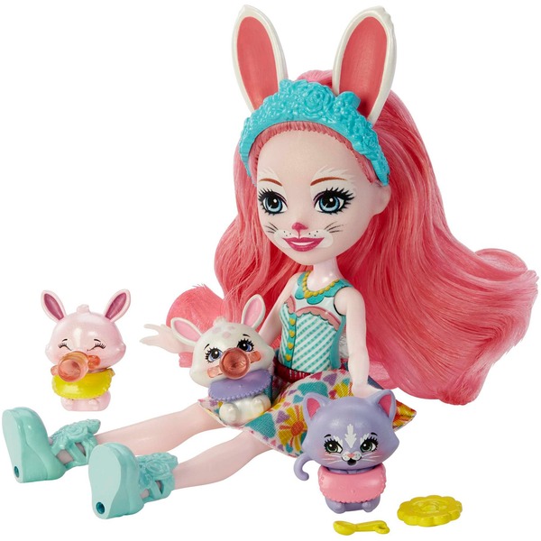 Mattel Enchantimals Baby Bestie Bree Bunny Twist Bunny Puppe